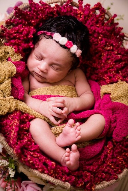 Colourful Newborn Photos