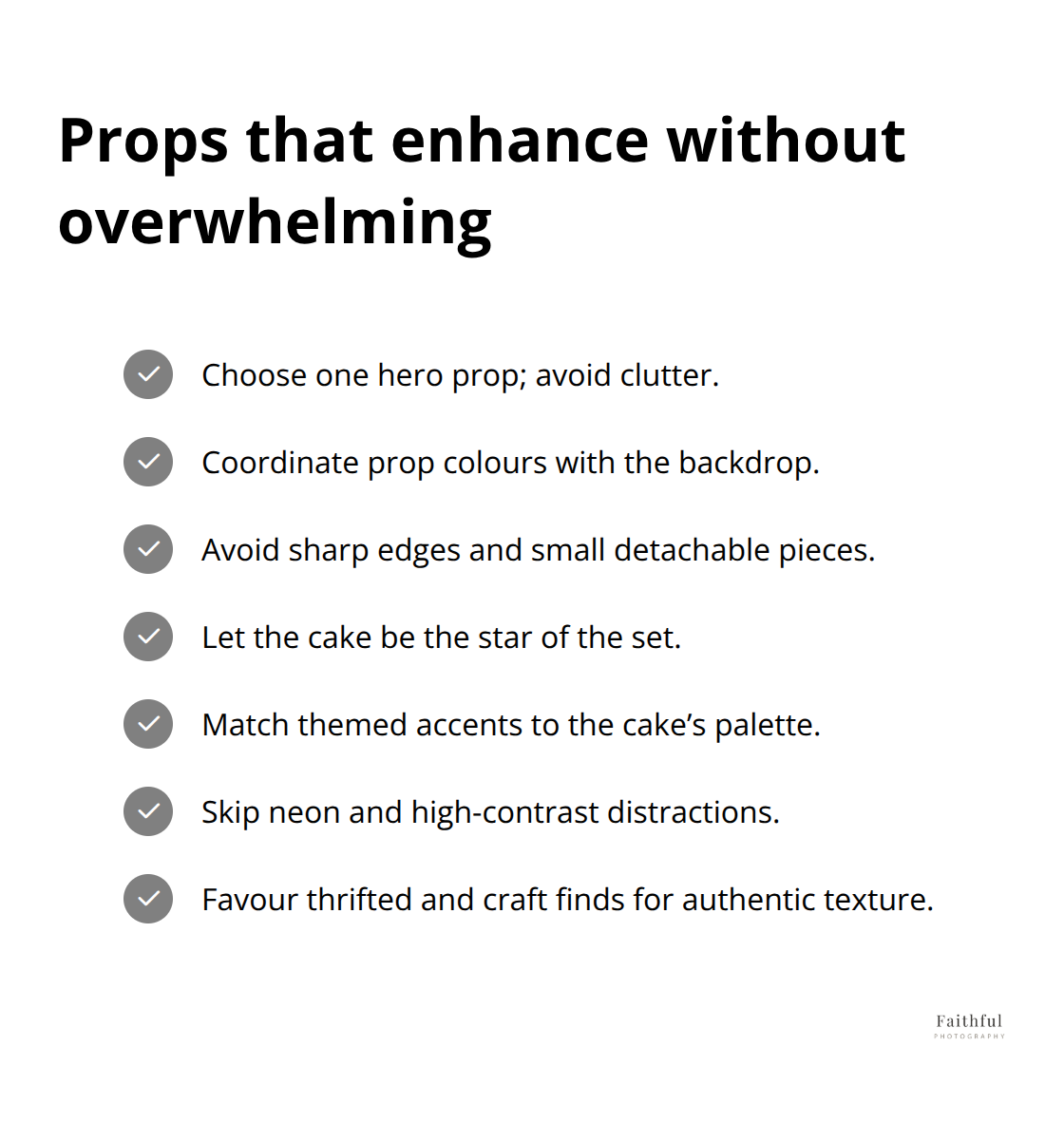 Quick props checklist for Australian cake-smash studios - Cake smash studio setup